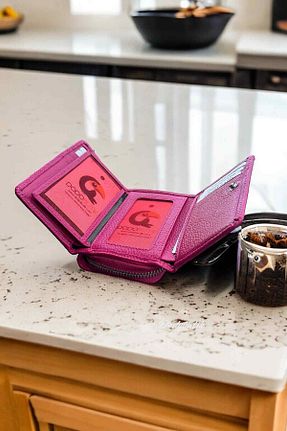کیف پول صورتی زنانه سایز متوسط DodoButik - کد 797552544