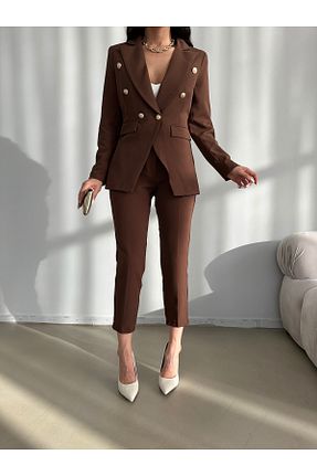 ست بالاتنه و پائین تنه قهوه ای زنانه جین Female Clothing - کد 815835586