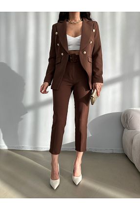 ست بالاتنه و پائین تنه قهوه ای زنانه جین Female Clothing - کد 815835586