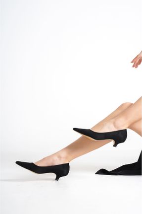 کفش پاشنه بلند کلاسیک مشکی زنانه پاشنه ضخیم پاشنه کوتاه ( 4 - 1 cm ) کد 656088837