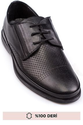 کفش کژوال مشکی مردانه چرم طبیعی پاشنه کوتاه ( 4 - 1 cm ) پاشنه ساده کد 815934977