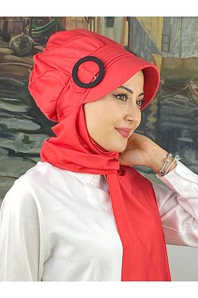 روسری صورتی ساده BUTİKAMBAR - کد 815933629