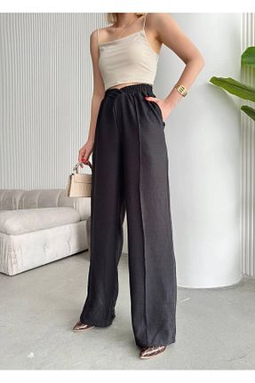 شلوار مشکی زنانه Keten Görünümlü ubmbutik - کد 815953306