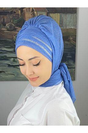 روسری آبی شیفون کد 815936553