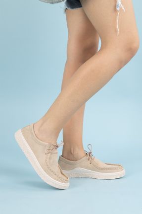کفش کژوال بژ زنانه پاشنه کوتاه ( 4 - 1 cm ) پاشنه ساده کد 816044184