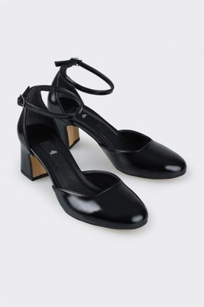 کفش پاشنه بلند کلاسیک مشکی زنانه پلی اورتان پاشنه متوسط ( 5 - 9 cm ) پاشنه ضخیم کد 816119499