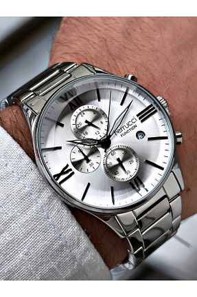 ساعت مچی طوسی مردانه 41-46 میلی متر Ferrucci - کد 816133360