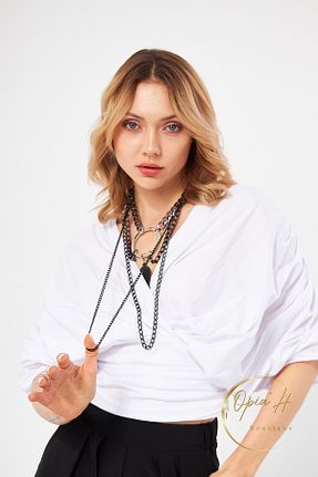 گردنبند جواهر مشکی زنانه LAMANTE - کد 816147941