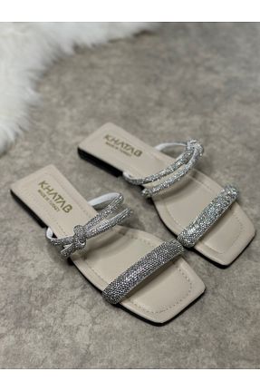 دمپائی بژ زنانه چرم مصنوعی Nstil - کد 816204041