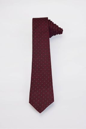 کراوات زرشکی مردانه پلی استر کد 816208288