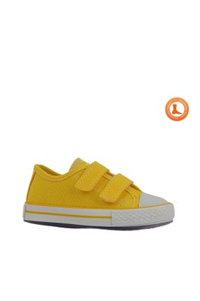 کفش کژوال زرد بچه گانه پارچه نساجی پاشنه کوتاه ( 4 - 1 cm ) پاشنه ساده کد 266065741