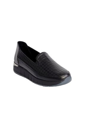 کفش کژوال مشکی زنانه چرم خالص Mammamia - کد 816043730