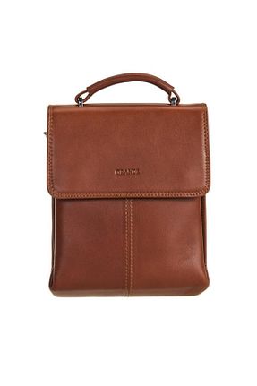 کیف پستچی قهوه ای مردانه چرم خالص louisiana polo - کد 815917456