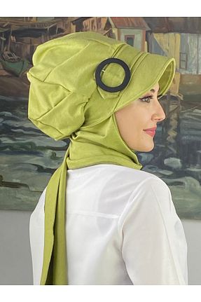 روسری سبز ساده BUTİKAMBAR - کد 815933604