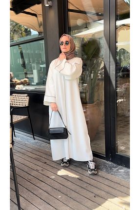لباس حجاب سفید زنانه Relaxed Melek aydın - کد 815940572