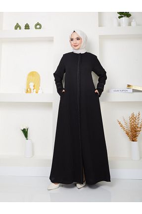 کلاه و ابایا مشکی زنانه پنبه پلی استر ZEWAHİR FASHİON - کد 815963002