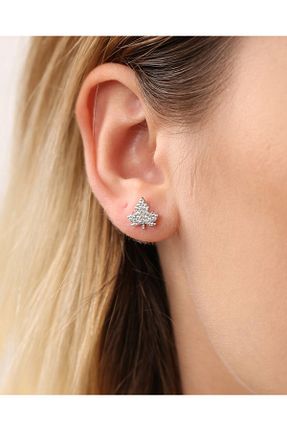 گوشواره نقره سفید زنانه 925 عیار MEKS JEWELS - کد 759675626