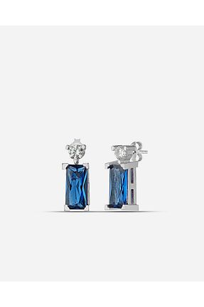 گوشواره نقره سفید زنانه 925 عیار MEKS JEWELS - کد 759742769