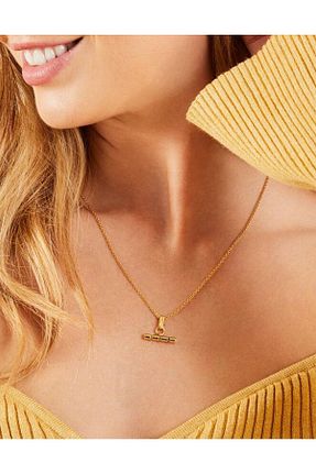 گردنبند جواهر طلائی زنانه برنجی Accessorize - کد 784204555