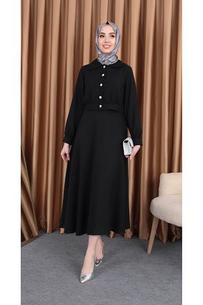 ست بالاتنه و پائین تنه حجاب مشکی زنانه کلوش Tesettür Diyarı - کد 816135676
