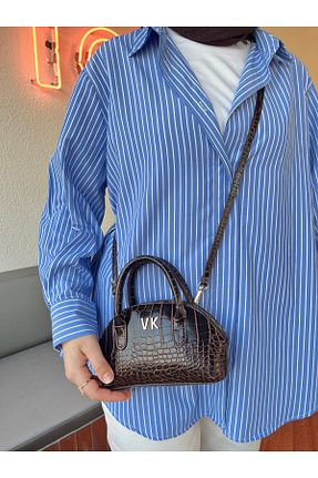 کیف دوشی قهوه ای زنانه چرم مصنوعی Vakar - کد 816258344