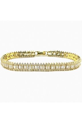 دستبند نقره زرد زنانه 925 عیار CAKA TAKI - کد 816484306