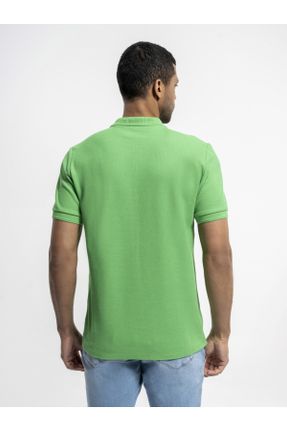 تی شرت سبز مردانه یقه گرد رگولار پنبه (نخی) تکی کد 816501276