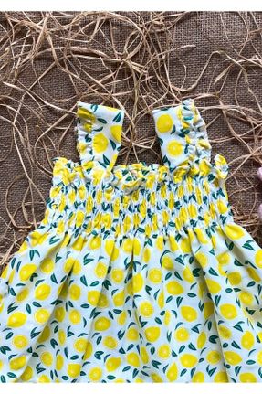 لباس زرد زنانه بافتنی پنبه (نخی) رگولار کد 687817999