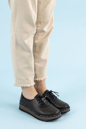 کفش کژوال مشکی زنانه پاشنه کوتاه ( 4 - 1 cm ) پاشنه ساده کد 816703795