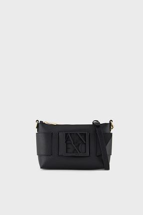 کیف دوشی مشکی زنانه پلی اورتان Armani Exchange - کد 679423582