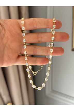 گردنبند نقره زرد زنانه 925 عیار emy by emel luxury silver jewelry - کد 814704863