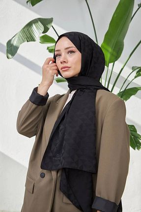 شال مشکی زنانه ابریشم LAFELIA - کد 816281650