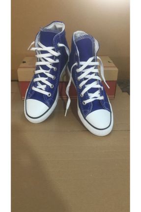 کفش کژوال آبی زنانه پارچه نساجی پاشنه کوتاه ( 4 - 1 cm ) پاشنه ساده کد 816435575
