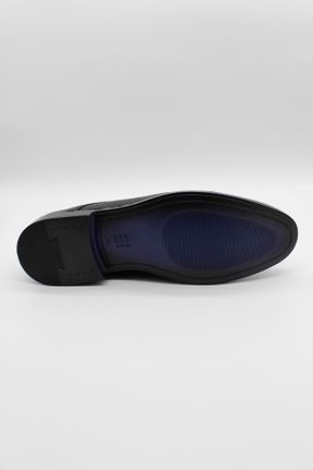کفش کلاسیک مشکی مردانه چرم طبیعی پاشنه کوتاه ( 4 - 1 cm ) پاشنه ساده کد 816532996