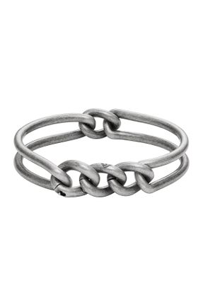 دستبند استیل طوسی مردانه فولاد ( استیل ) کد 816648168