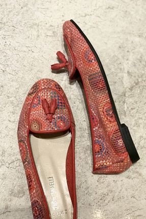 بابت قهوه ای زنانه چرم خالص TUNAELLİ - کد 109897526