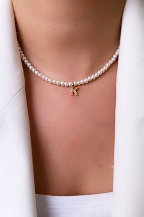 گردنبند جواهر طلائی زنانه مروارید Clare