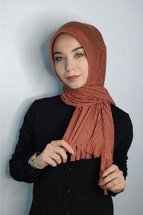 شال نارنجی زنانه پنبه (نخی) کد 66173995