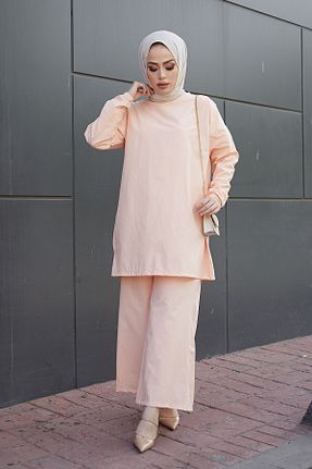 ست بالاتنه و پائین تنه حجاب صورتی زنانه رگولار Festmoda - کد 111195800
