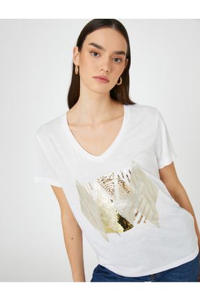تی شرت نباتی زنانه رگولار تکی کد 410938179