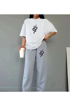 ست گرمکن سفید زنانه پنبه ای Revasser - کد 816445889