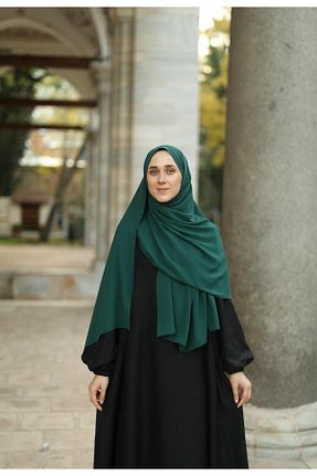 روسری سبز ساده İPEKSTİL - کد 816438141