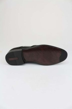 کفش کلاسیک مشکی مردانه چرم طبیعی پاشنه کوتاه ( 4 - 1 cm ) پاشنه ساده کد 775698136