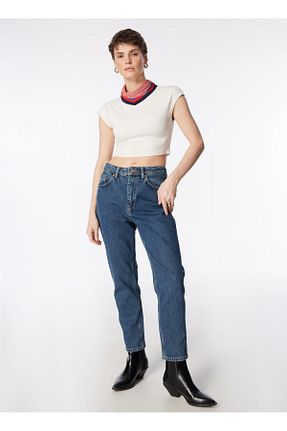 شلوار جین آبی زنانه پاچه گشاد Lee Cooper - کد 816692425