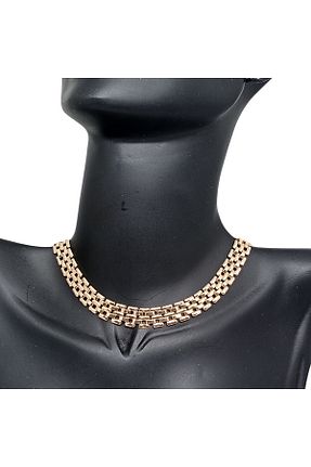 گردنبند جواهر طلائی زنانه روکش طلا Sibelya Aksesuar - کد 816798200