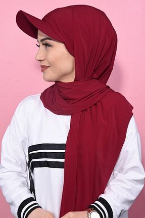 کلاه شنای حجاب قرمز زنانه ŞİNKESK - کد 816889893