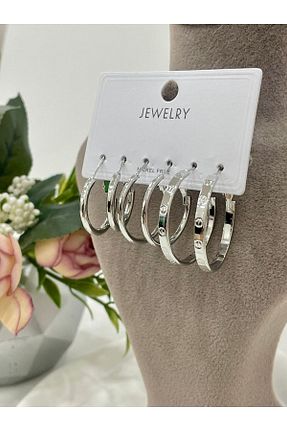 گوشواره استیل (فولاد) زنانه استیل (فولاد) JEWELRY - کد 803185352