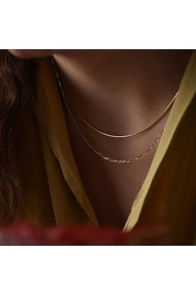 گردنبند نقره طلائی زنانه 925 عیار minimojewels - کد 816938062