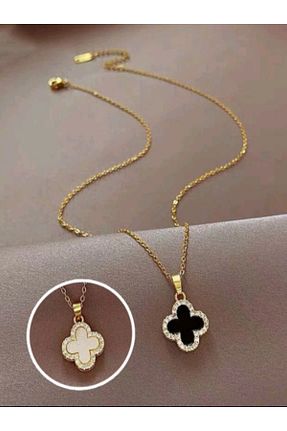 گردنبند استیل ( فولاد ) مشکی زنانه تیتانیوم Shisa Jewel - کد 817038173