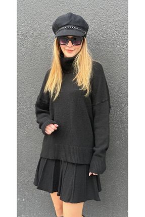 ست بالاتنه و پائین تنه مشکی زنانه تریکو yelizyavuzcollection - کد 806280027